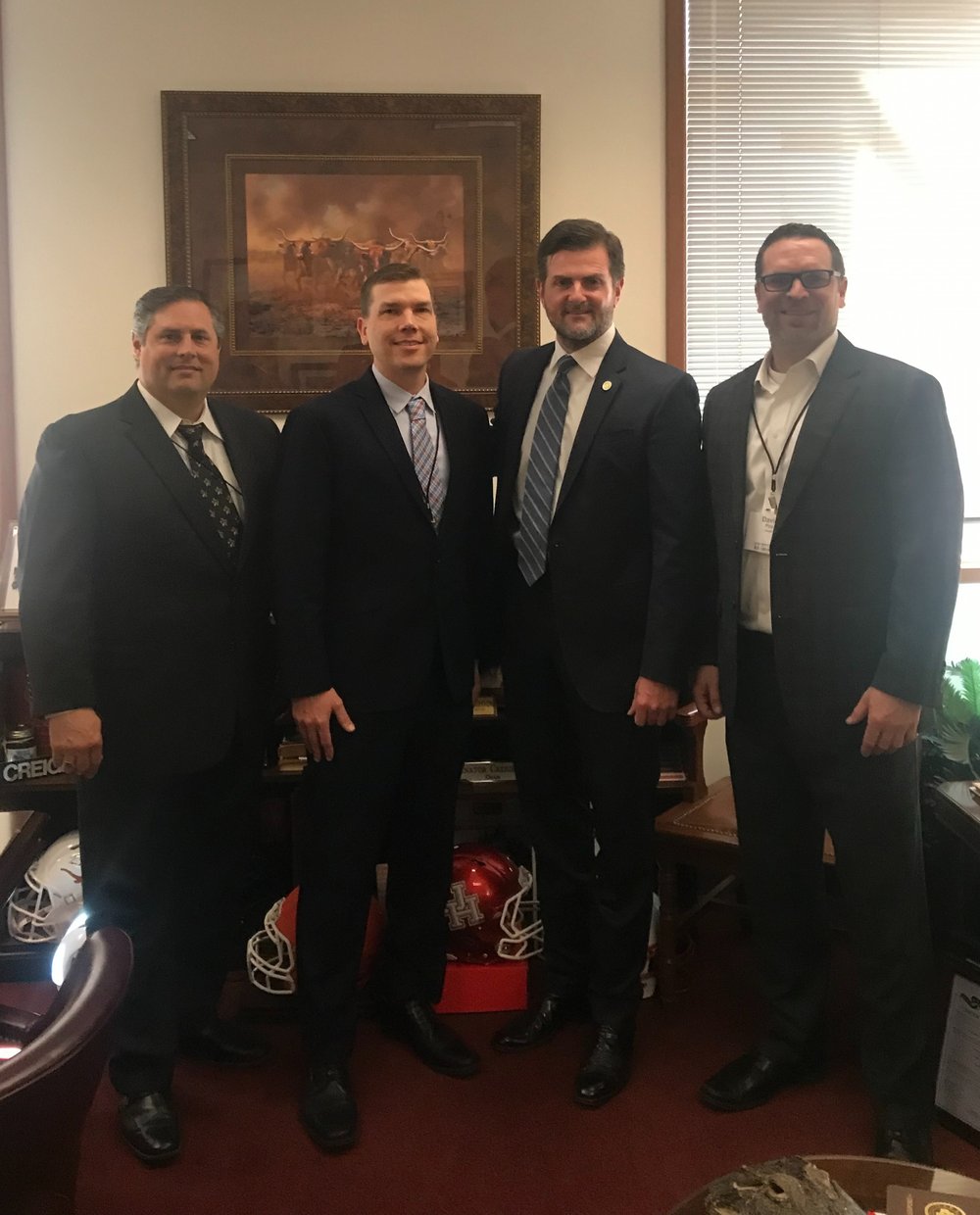 Houston BOMA Legislative Committee Members with Senator Brandon Creighton
